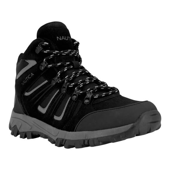 Nautica Men's Visto Lace Up Hiking Boots Black Size 9 - Picture 1 of 5
